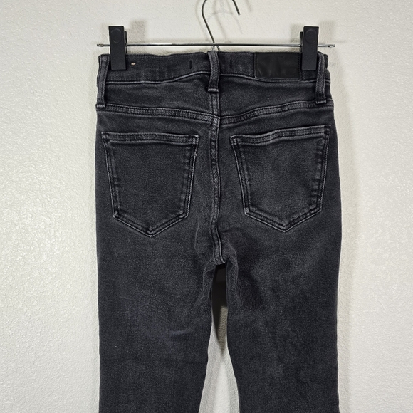 Madewell Cali Demi Boot Jeans Women's 25‎ Black Stretch Denim Bootcut High Rise - Picture 5 of 9